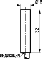 Габариты ISB D1B-32P-1,5-L